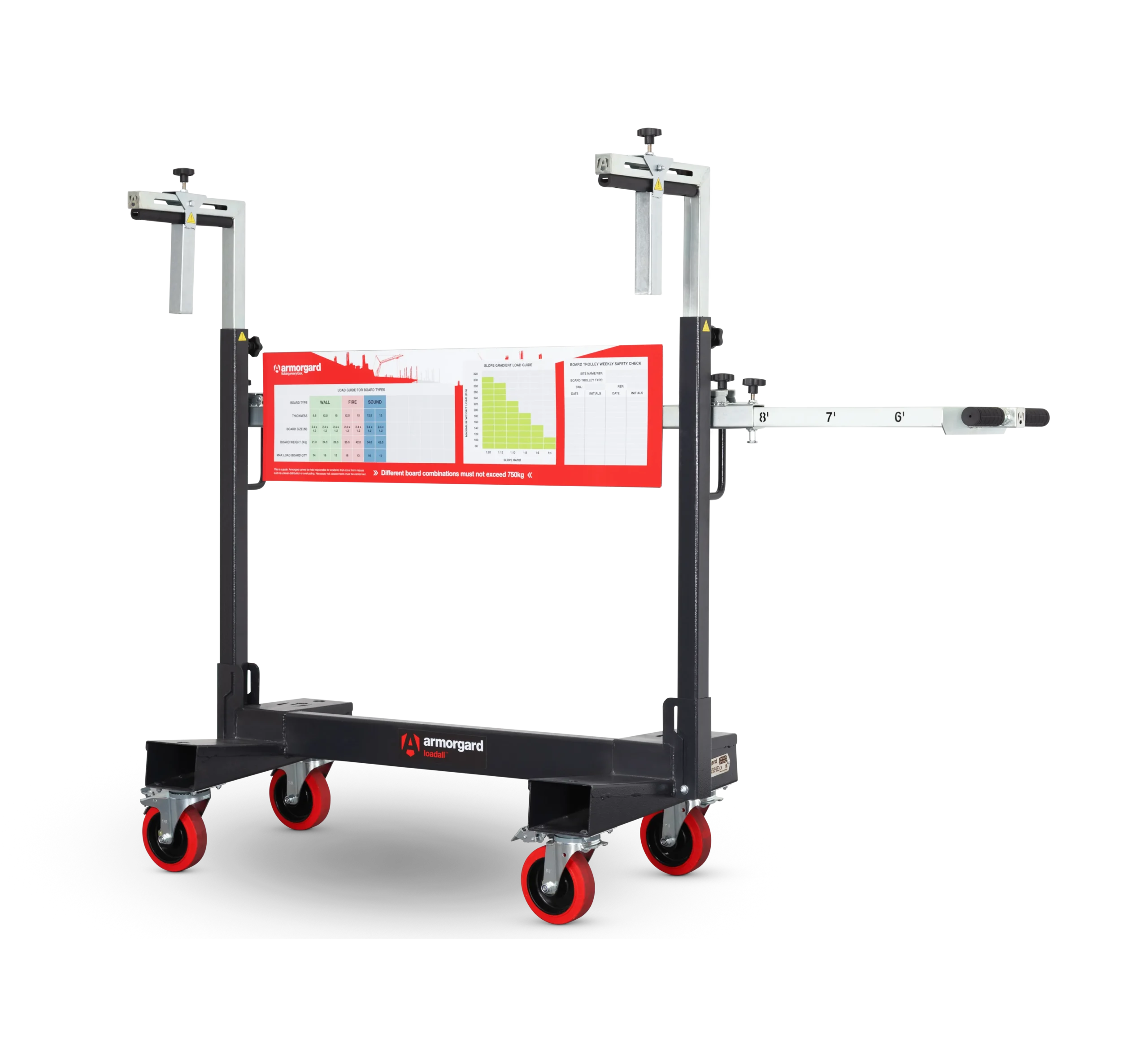 armorgard-loadall-la750-pro-plattentransportwagen-klappbar image 2