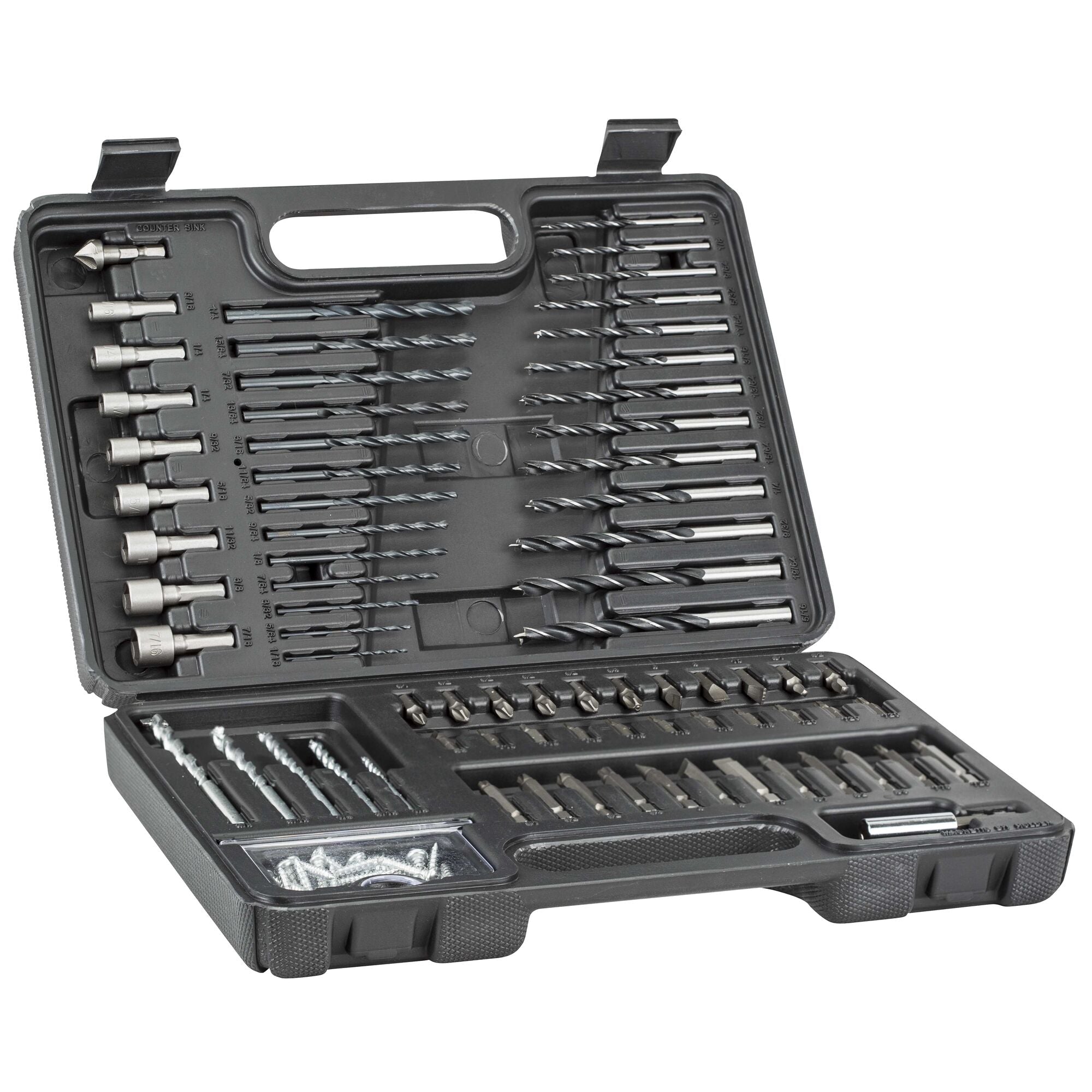 black-decker-bit-set-bohrer-set-109tlg-im-koffer image 1