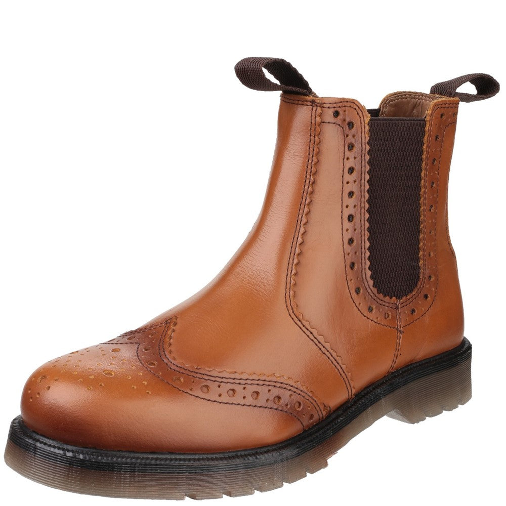 amblers-safety-dalby-dealer-boots-brogue-tan-leder image 6