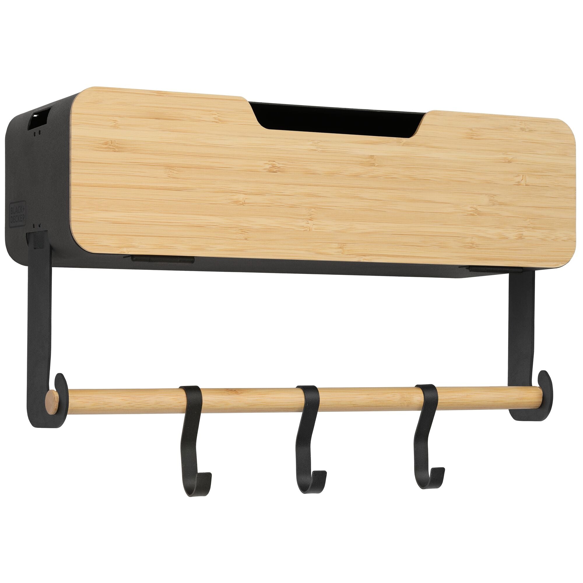 black-decker-storage-h-ngeregal-system-t-r-schwarz-mit-halterung image 2