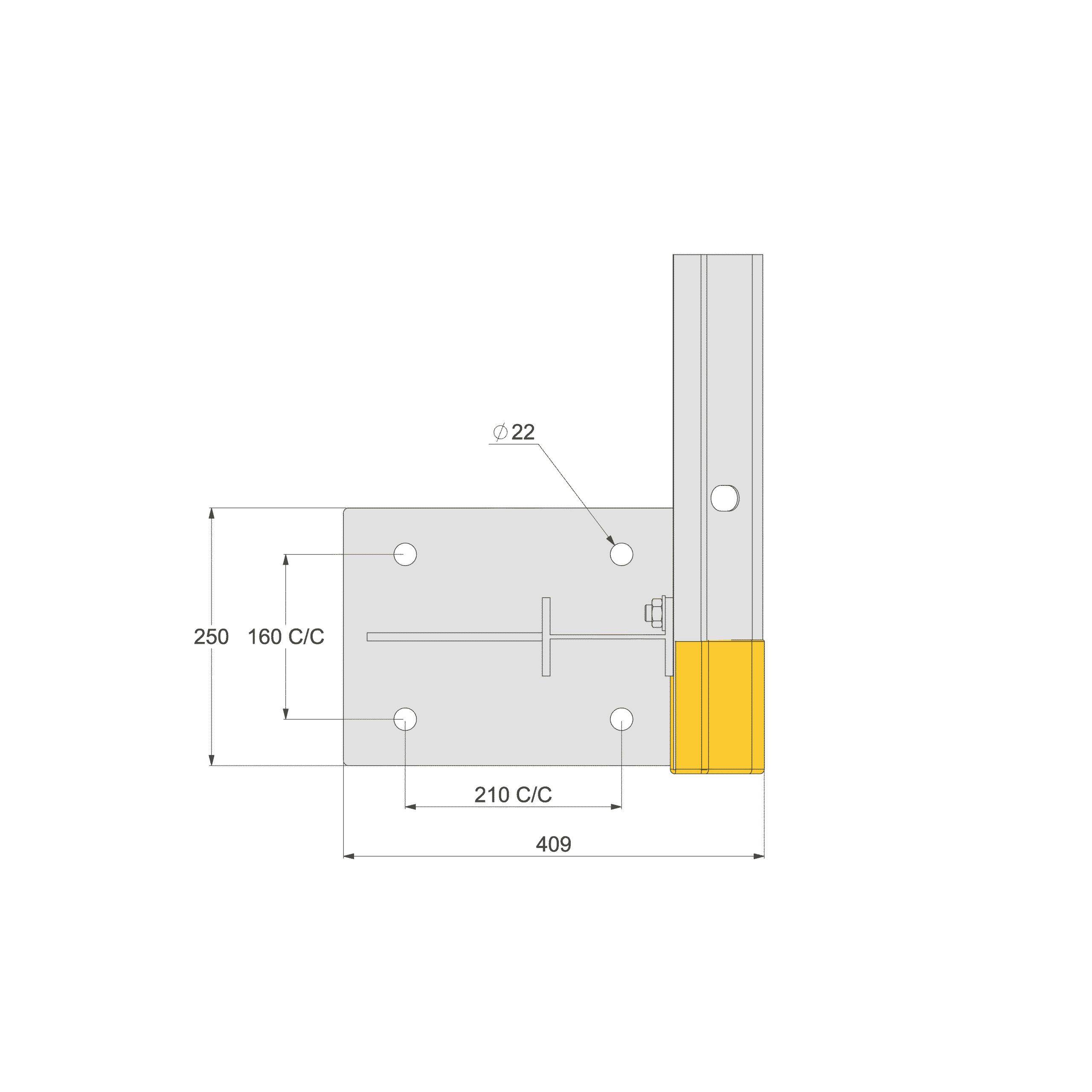 brandsafe-armco-760-schutzplanke-rammschutz-760-mm-verzinkt image 3