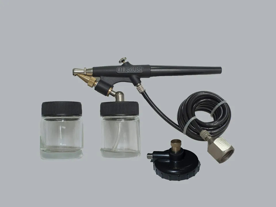 abac-g-520-airbrush-pistole-mit-2-farbbeh-ltern-und-schlauch image 1