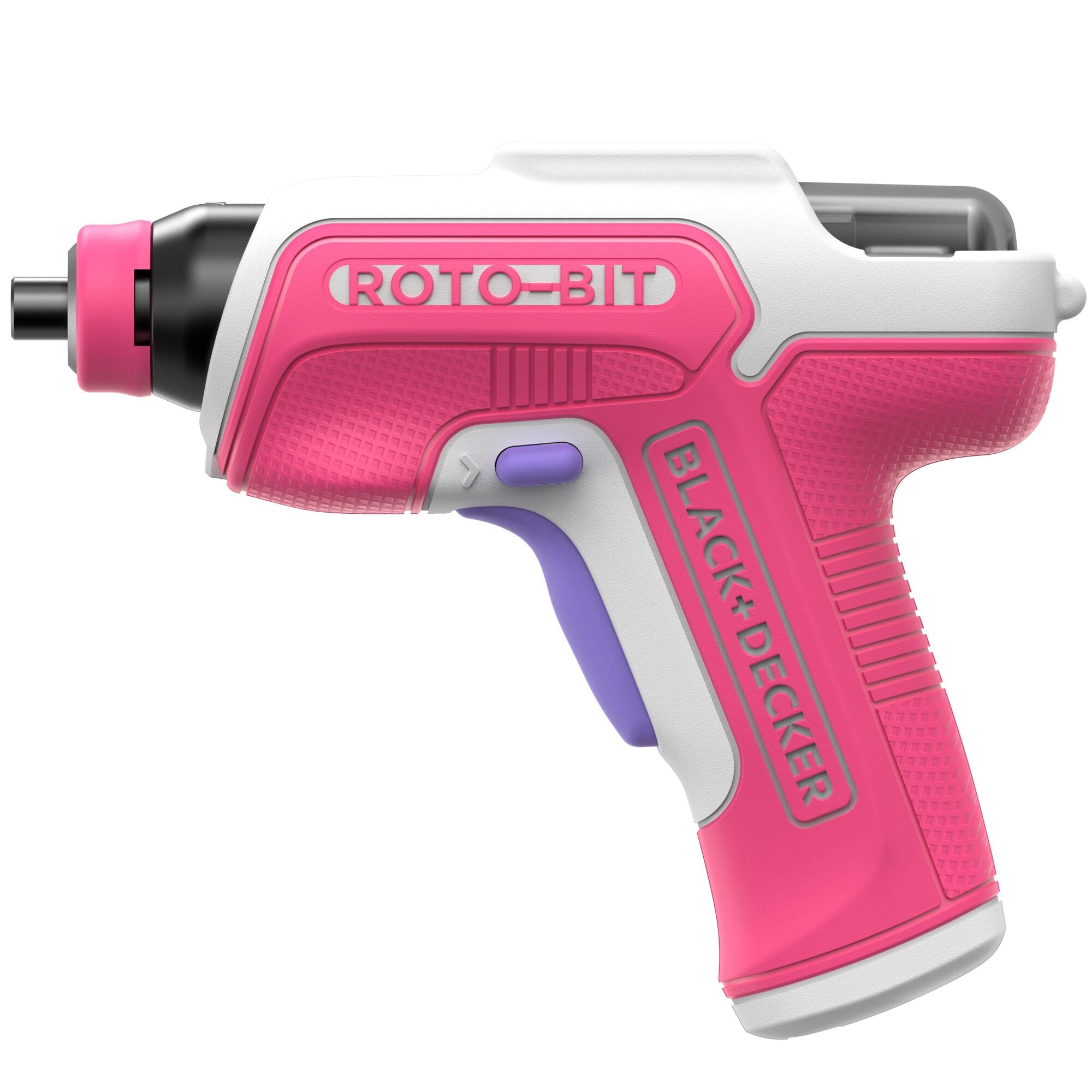 black-decker-rotobit-4v-akkuschrauber-wei-pink-mit-bit-led image 2