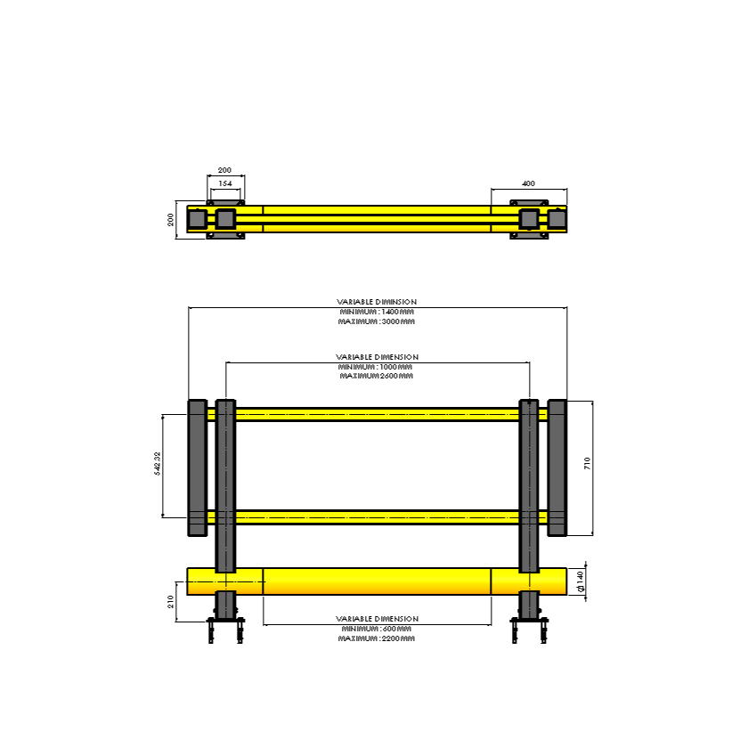 brandsafe-spacesaver-single-bumper-fu-g-ngerbarriere-1170-mm image 2