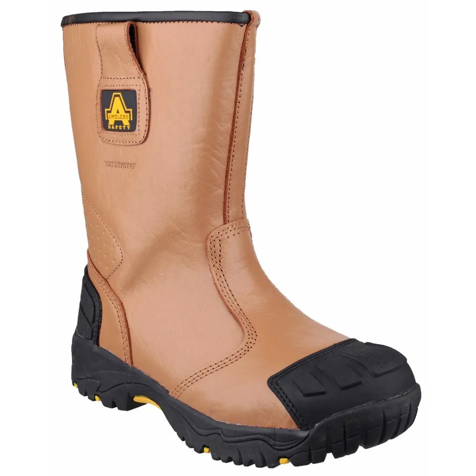 amblers-safety-fs143-s3-rigger-boots-tan-wasserdicht image 1