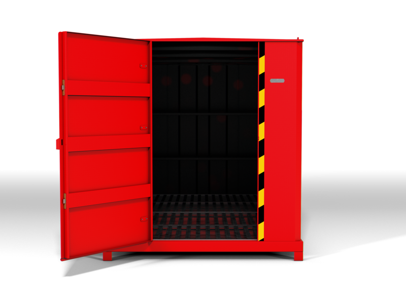 armorgard-flamstor-fs4-0-gefahrstoffschrank-800l-auffangwanne image 2