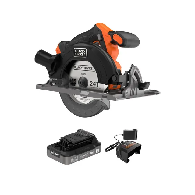 black-decker-20v-max-powerconnect-akku-handkreiss-ge-165-mm-set image 1