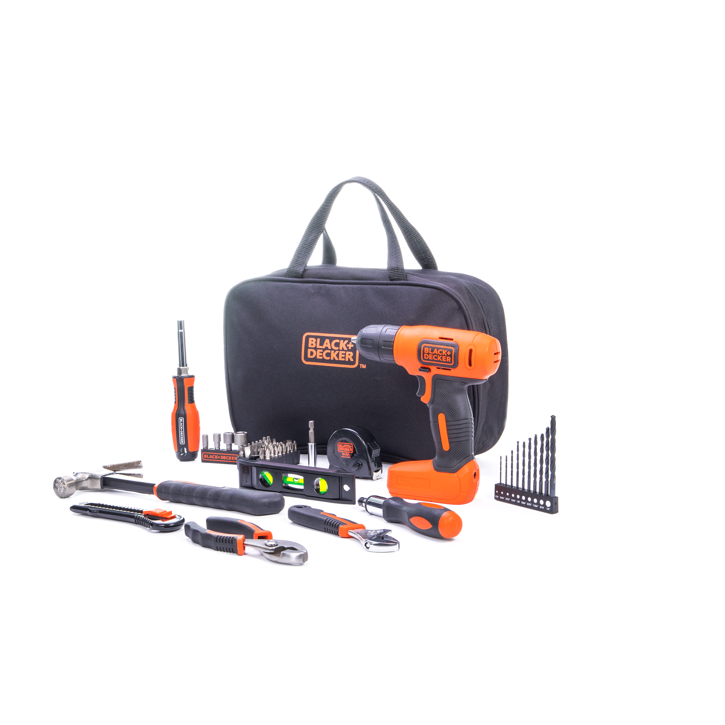 black-decker-werkzeugset-57-teilig-mit-8v-akkuschrauber image 5