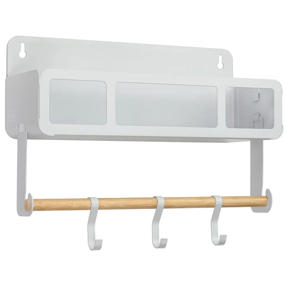 black-decker-storage-wandregal-mit-halterung-wei-beige image 1