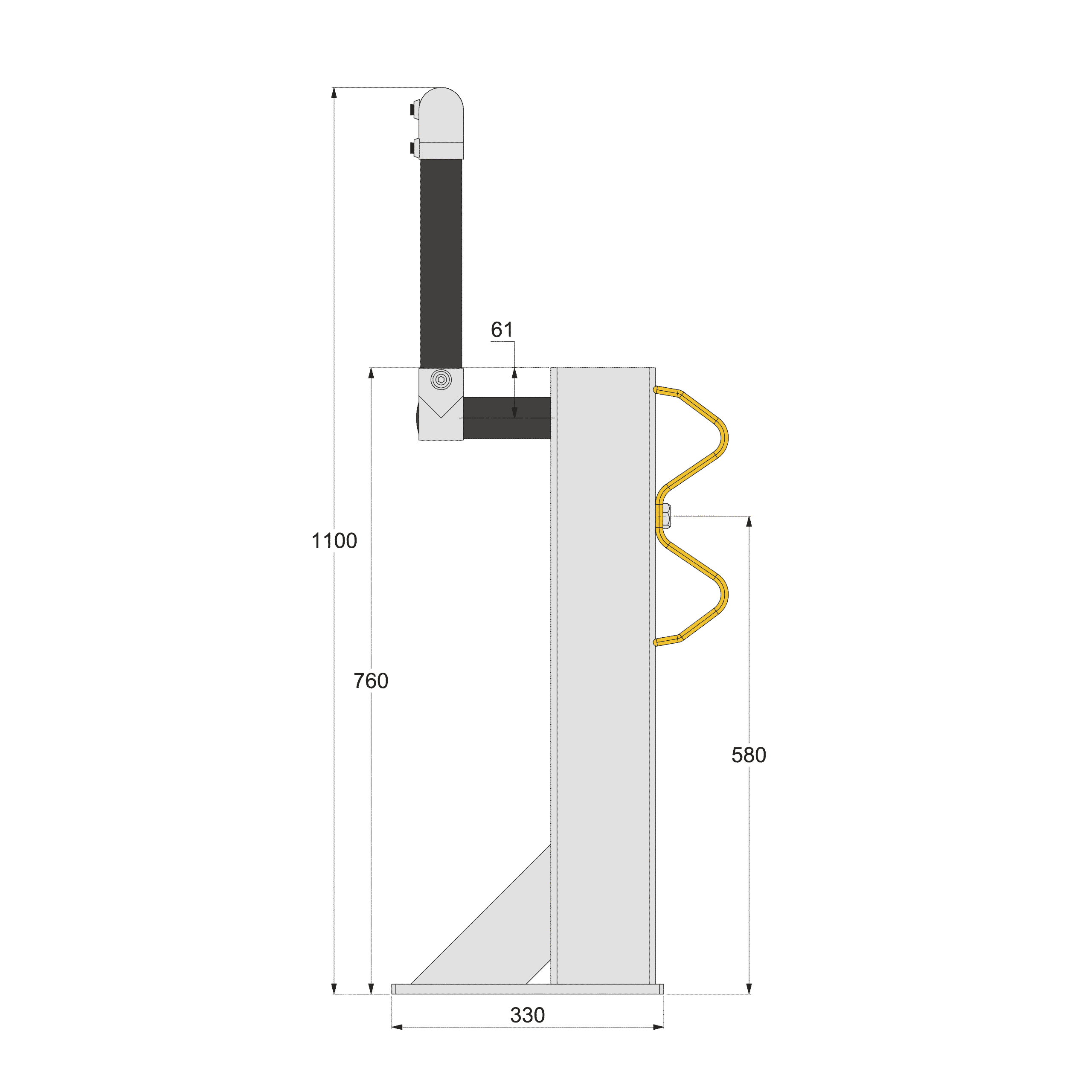 brandsafe-armco-760hr-schutzplanke-handlauf-1100-mm-verzinkt image 4