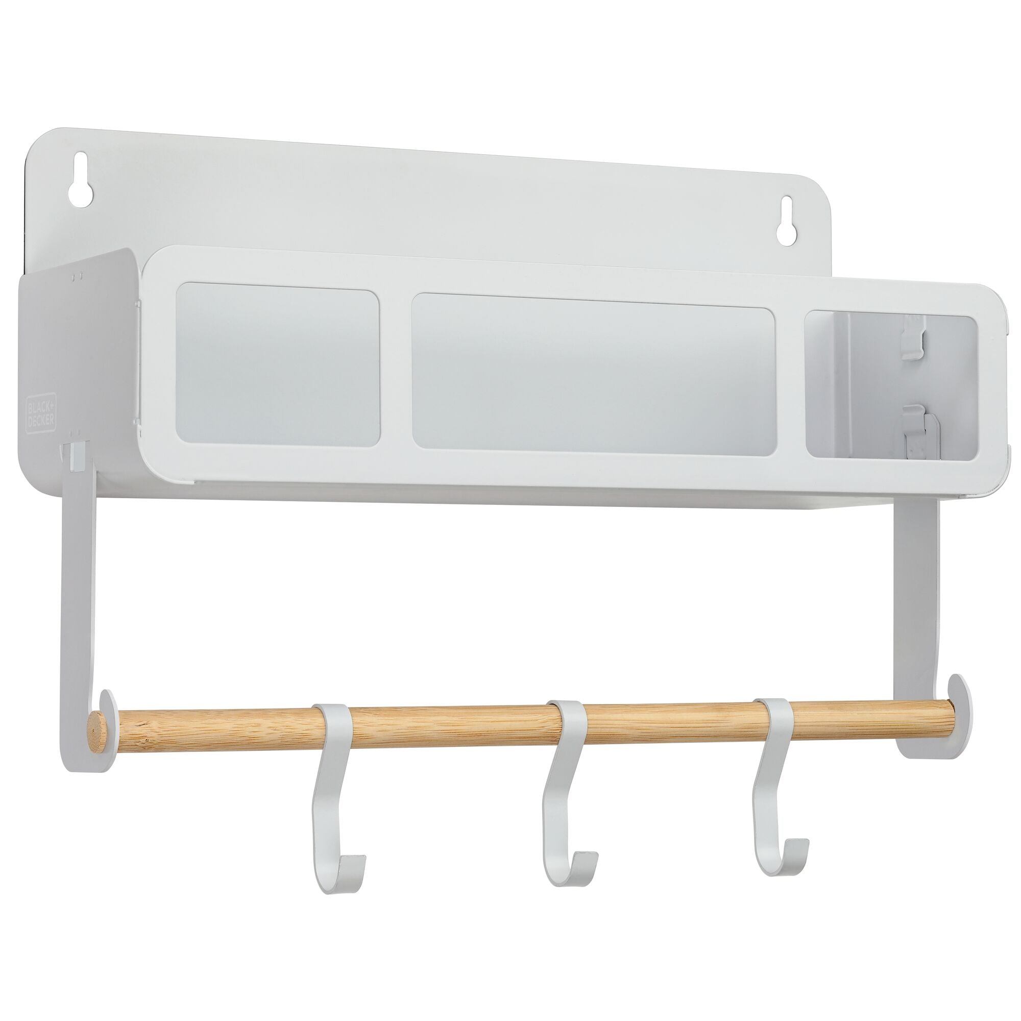 black-decker-h-ngeregal-magnetisch-t-rregal-wei-halterung image 2