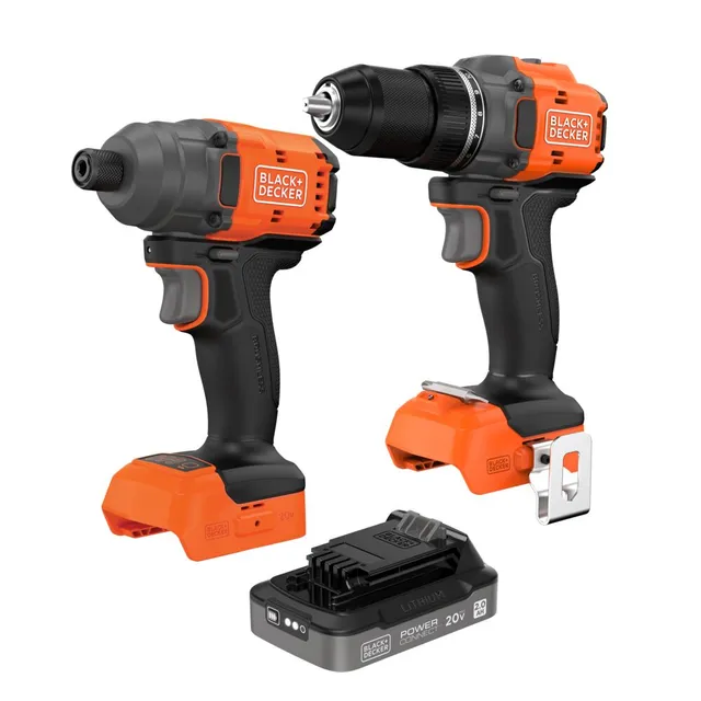 black-decker-powerconnect-20v-bohrschrauber-schlagschrauber-set-2 image 1