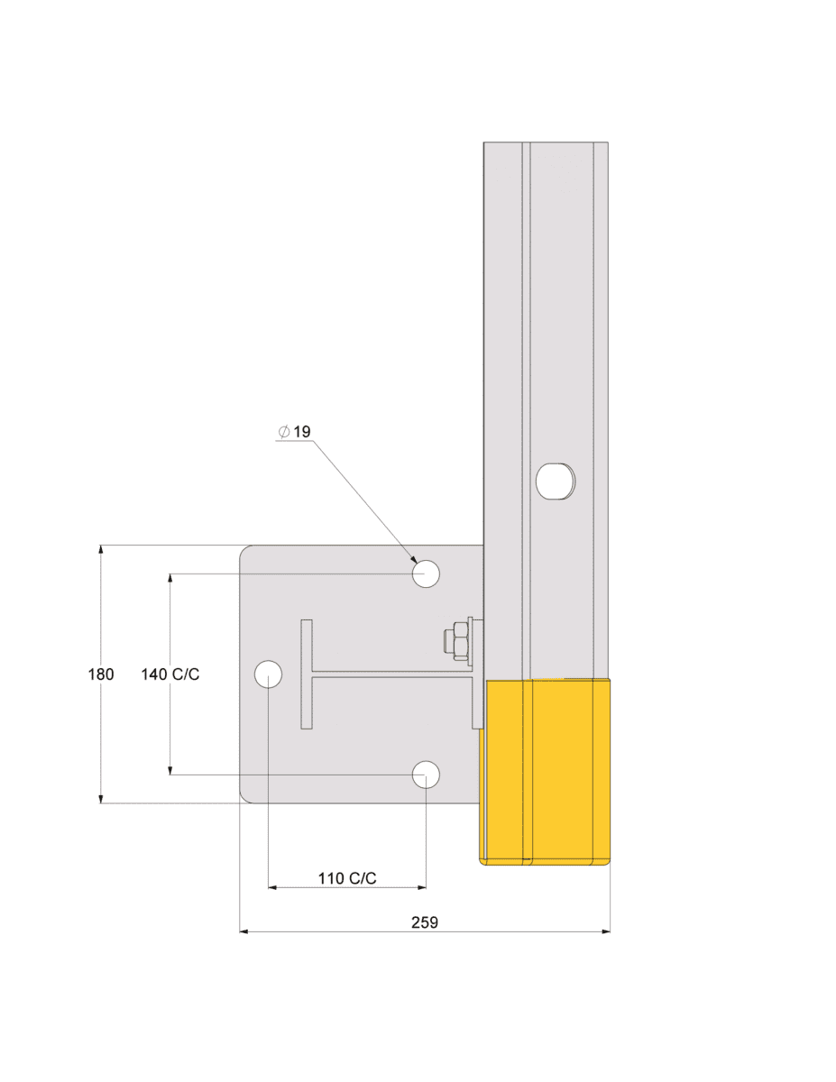 brandsafe-armco-360-schutzplanke-anfahrschutz-verzinkt image 3