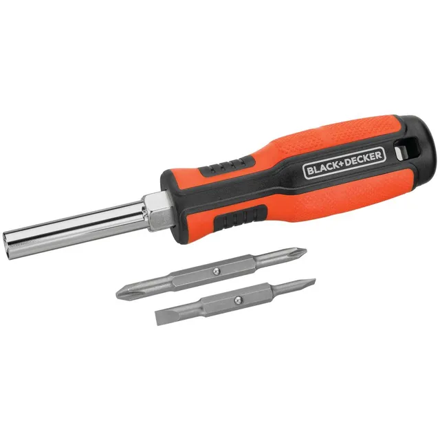 black-decker-hand-tools-6-in-1-multibit-schraubendreher-bits image 1