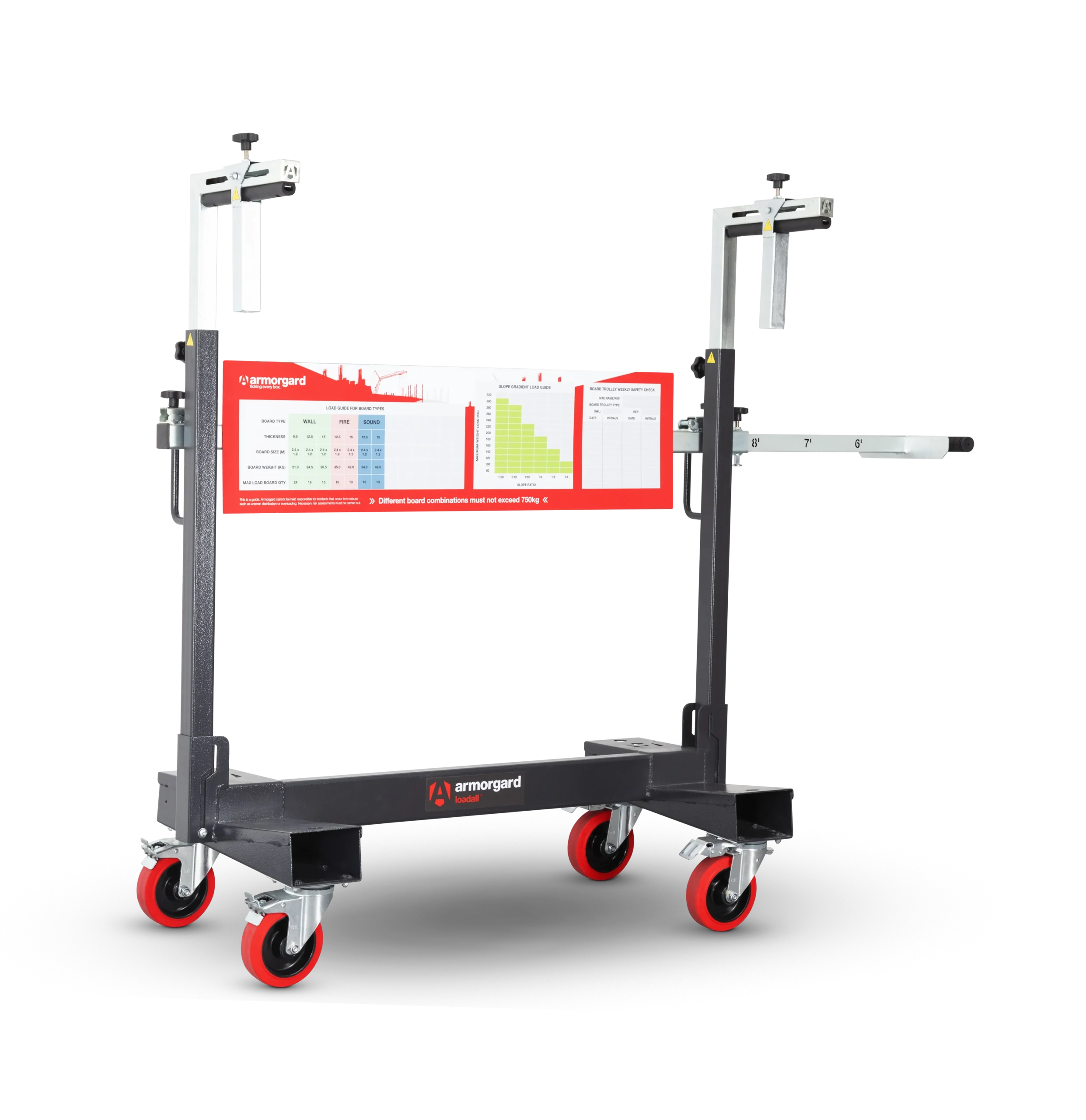 armorgard-loadall-la750-pro-plattentransportwagen-klappbar image 5