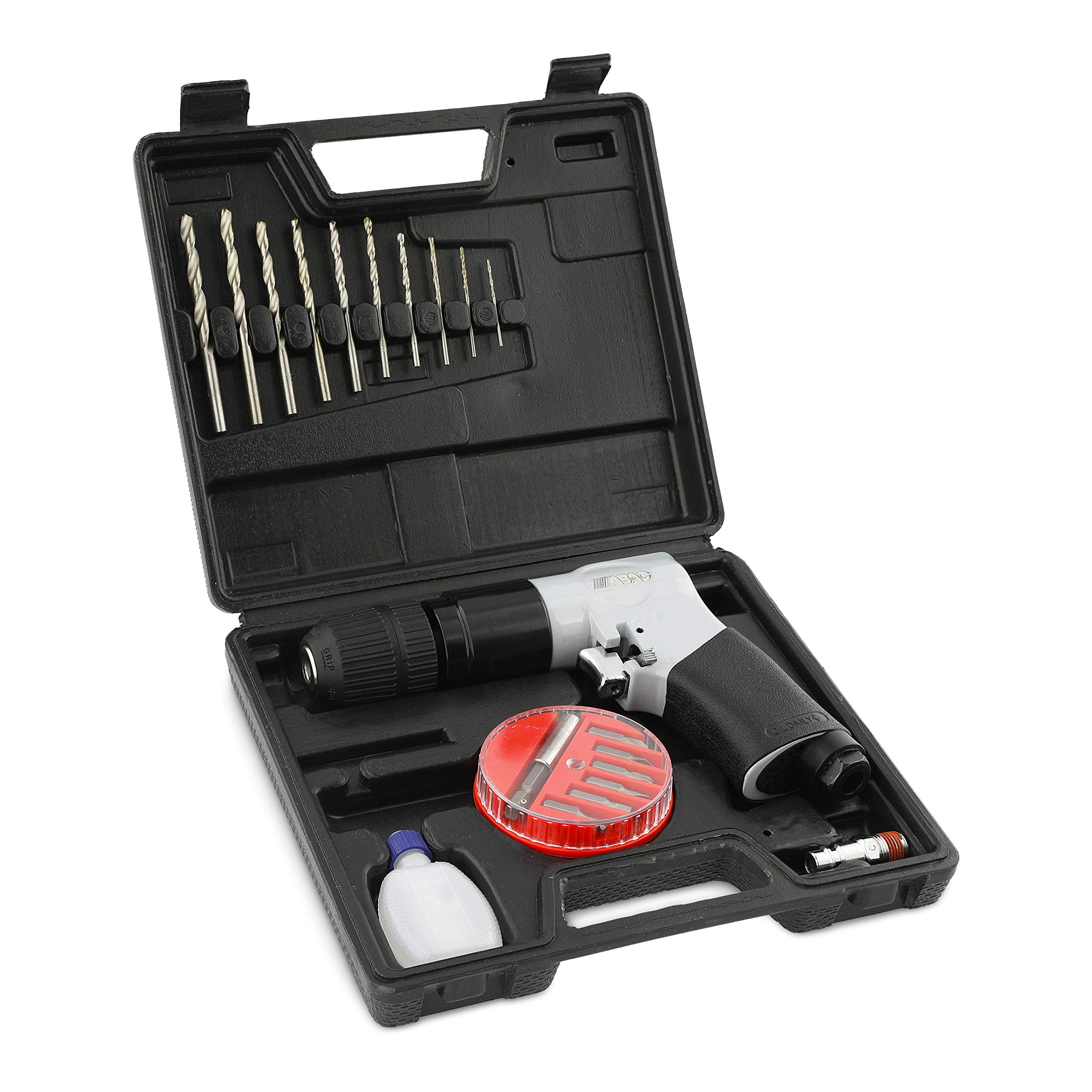 abac-g-190-druckluft-bohrmaschine-10-mm-im-koffer-mit-bits image 2