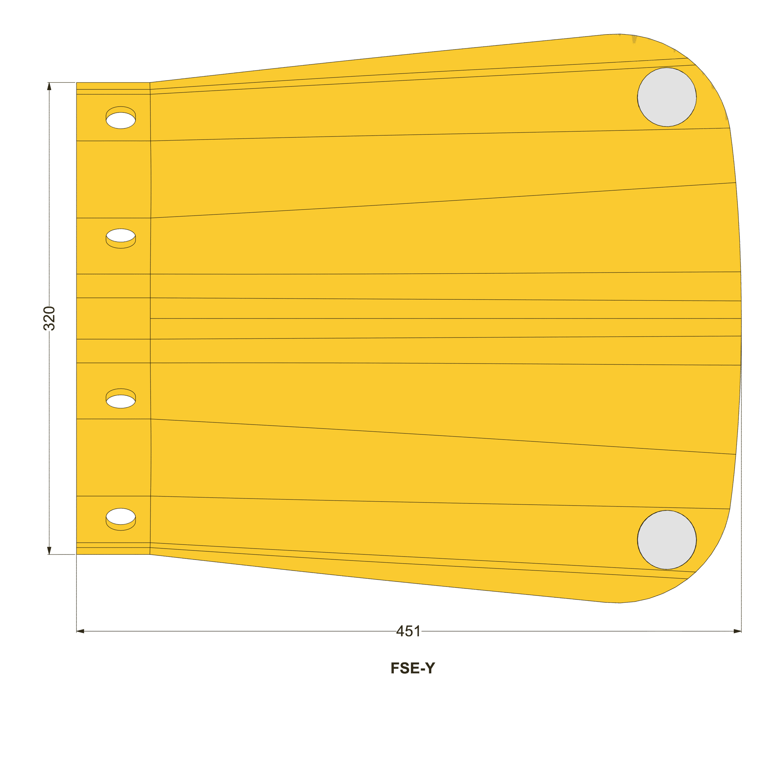 brandsafe-armco-fishtail-sicherheitsende-leitplanke-gelb-reflektor image 6