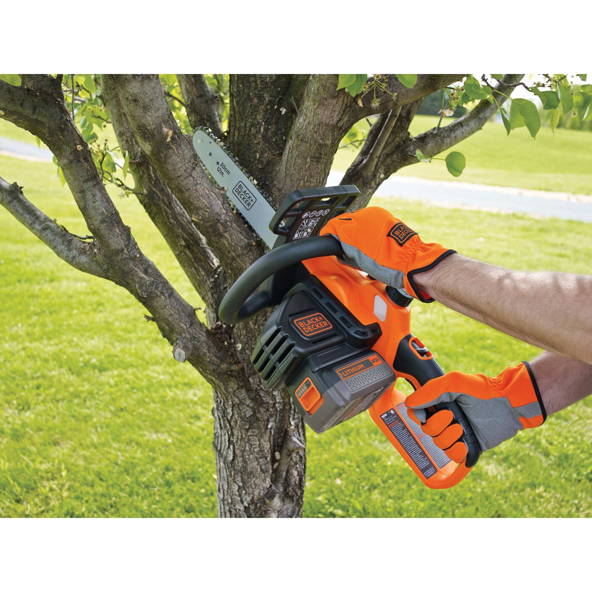black-decker-40v-max-kettens-ge-30cm-akku-ladeger-t-set image 3