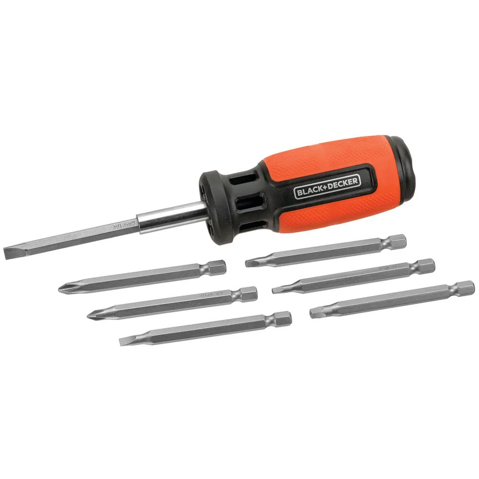 black-decker-push-and-pick-schraubendreher-9-teilig-mit-7-bit image 1