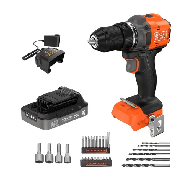 black-decker-power-tools-20v-brushless-bohrschrauber-set-13mm image 1