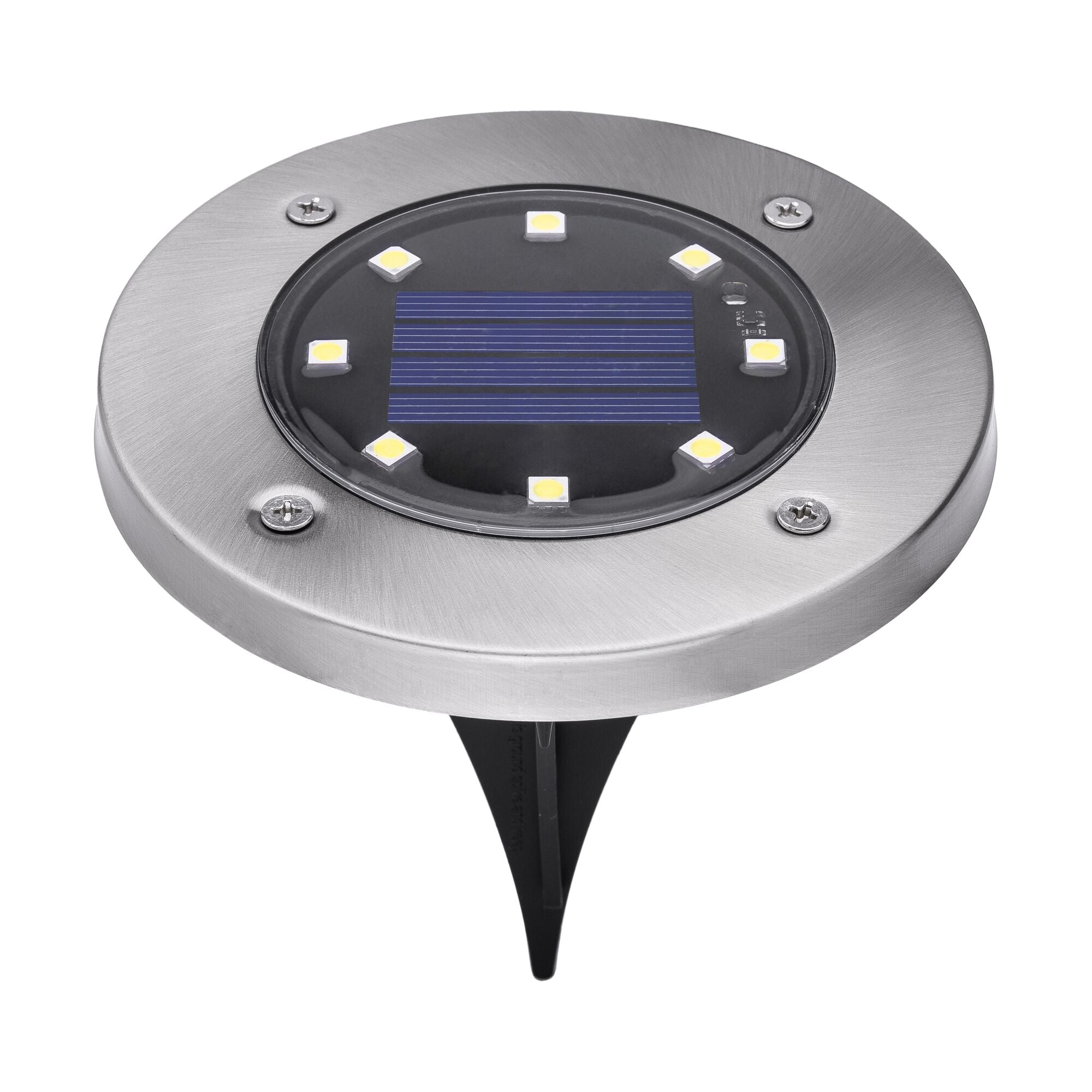 black-decker-solar-disk-light-outdoor-solarleuchte-8er-pack image 1