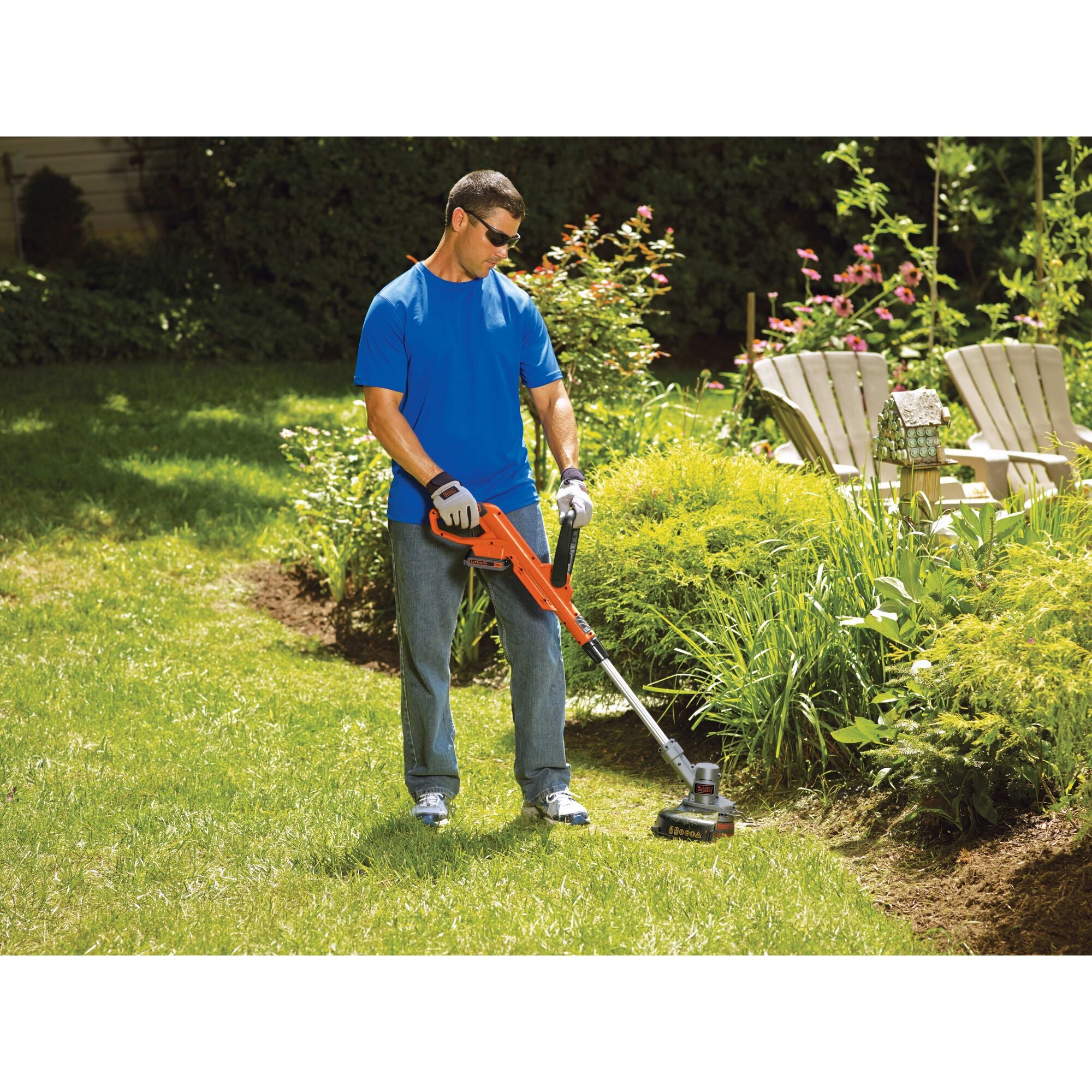 black-decker-outdoor-akku-rasentrimmer-20v-2-in-1-mit-akku image 2