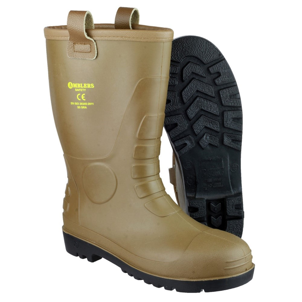 amblers-fs95-wellingtons-sicherheitsstiefel-wasserdicht-s5-braun image 3