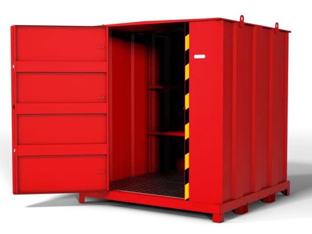 armorgard-flamstor-fs2-0-gefahrstoffcontainer-400-l-wanne image 1