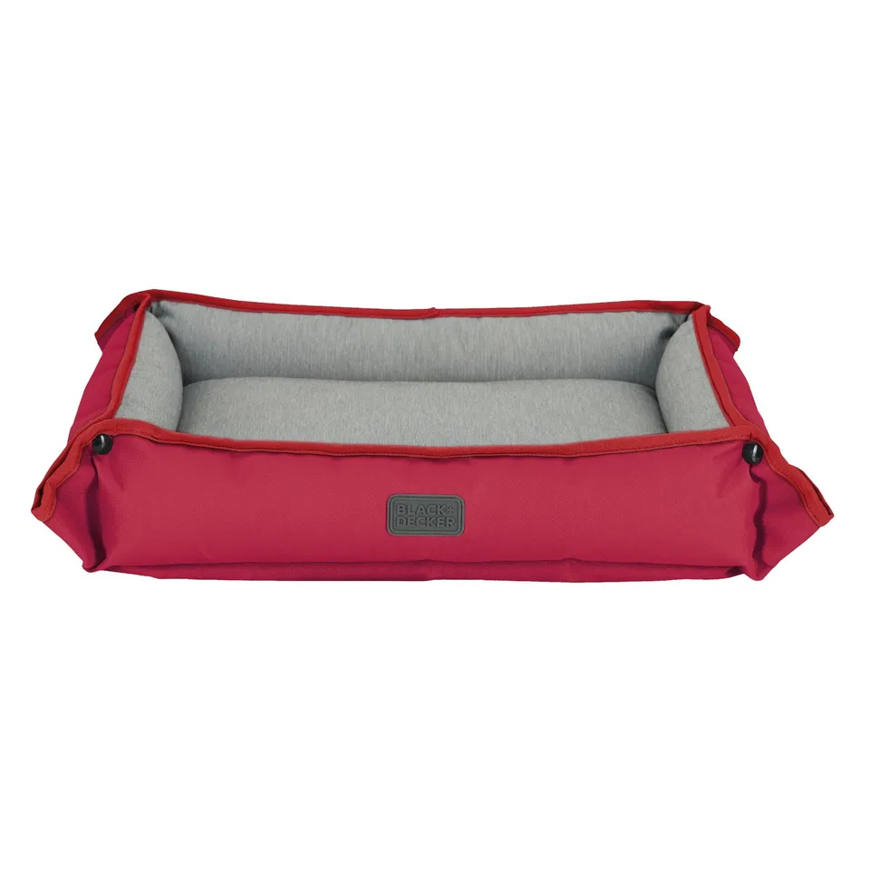 black-decker-pet-supplies-hundebett-klein-rot-51x41cm image 1