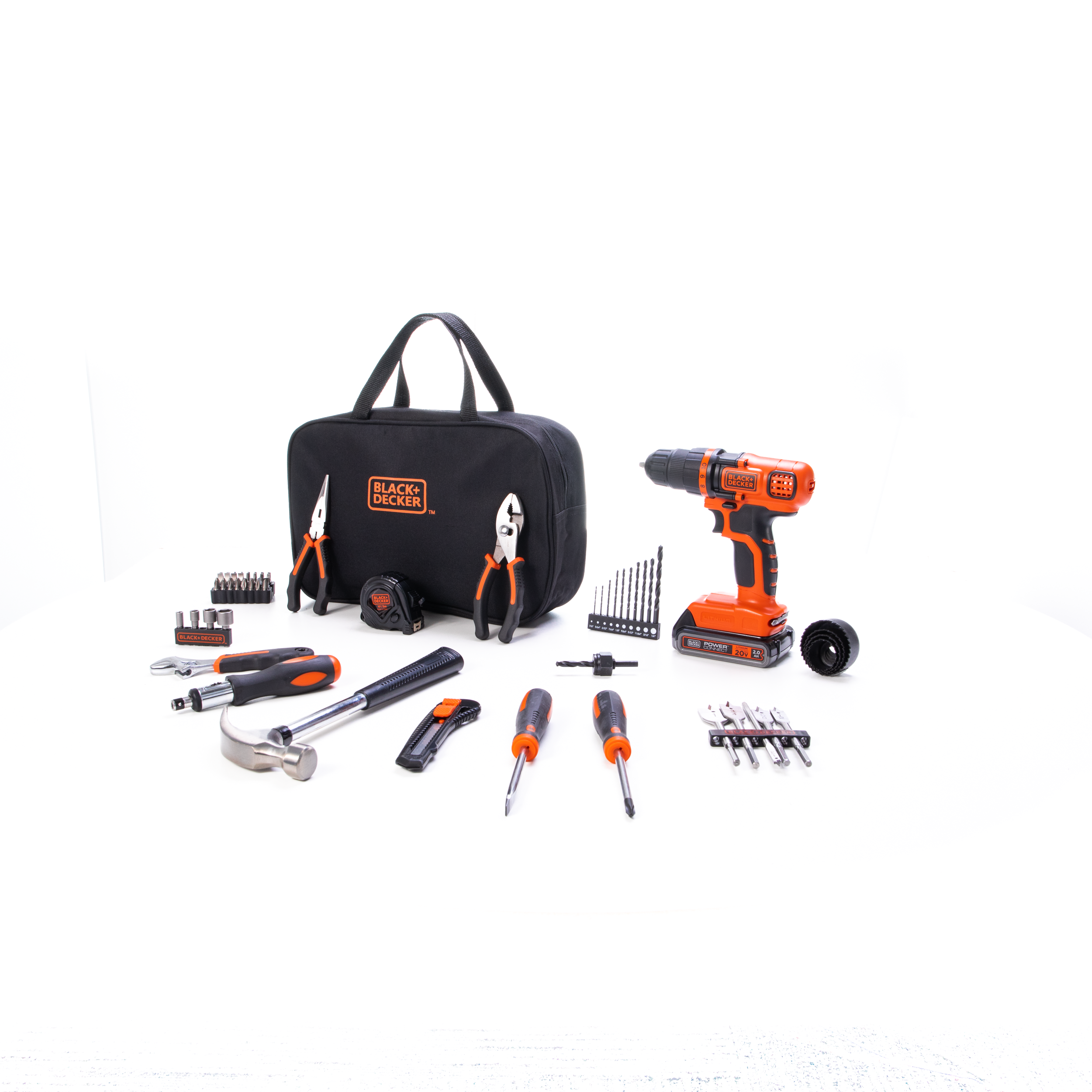 black-decker-20v-max-powerconnect-akkuschrauber-set-68-tlg-mit-tasche image 5