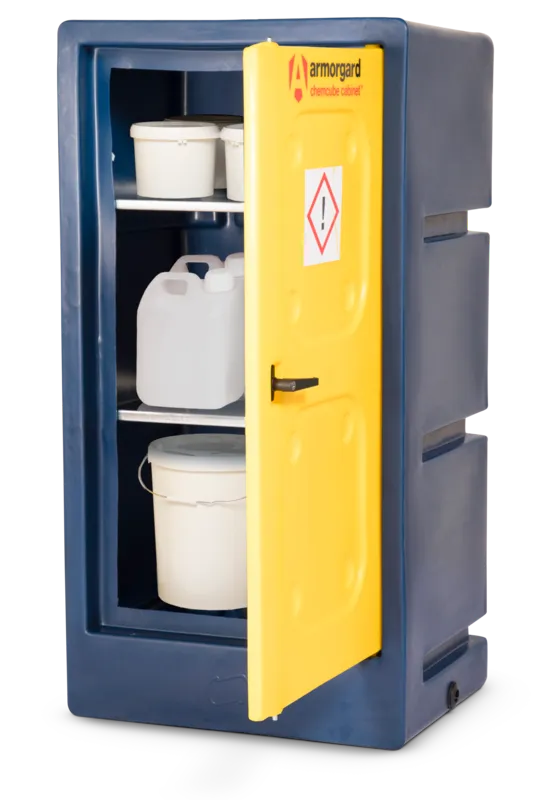 armorgard-chemcube-ccc2-gefahrstoffschrank-60l-wanne-bel-ftet image 1
