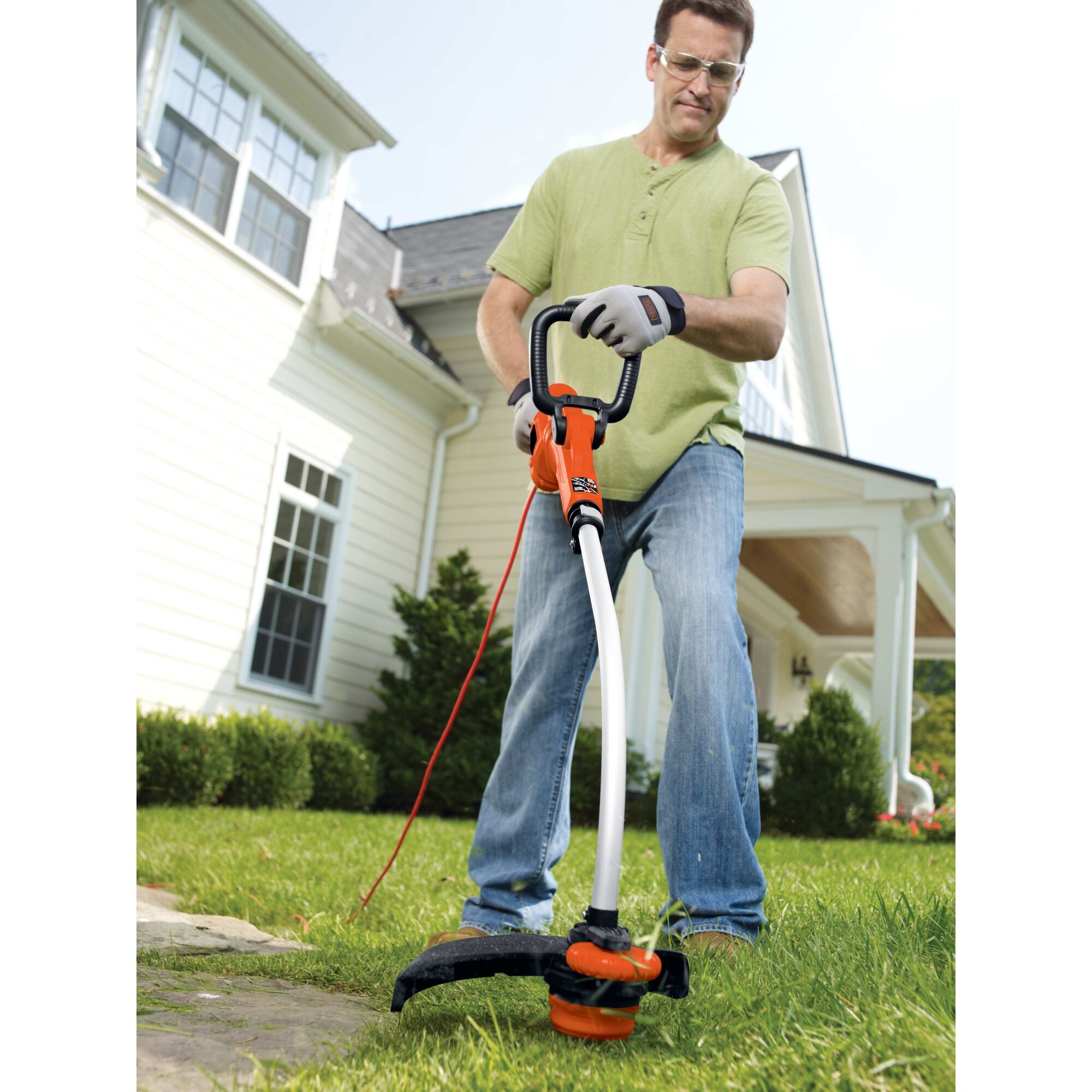 black-decker-rasentrimmer-elektro-35cm-7-5a-mit-kantenf-hrung image 2
