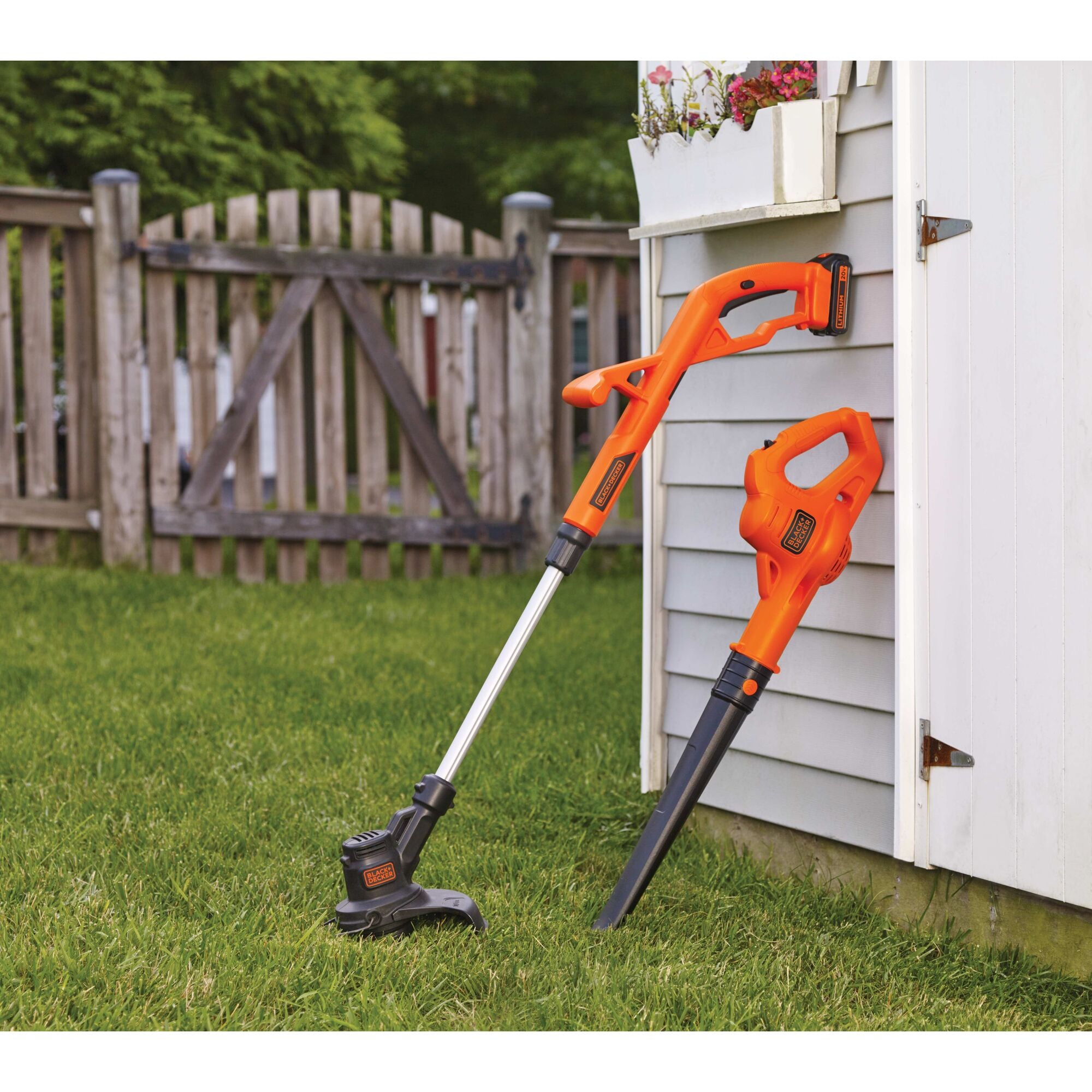 black-decker-powerconnect-20v-rasentrimmer-laubbl-ser-set image 2